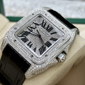 Cartier Santos 100 XL Full Diamond