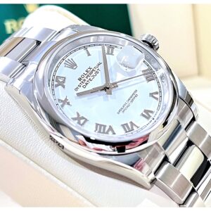 99.99% New! Rolex Datejust 36mm White Roman