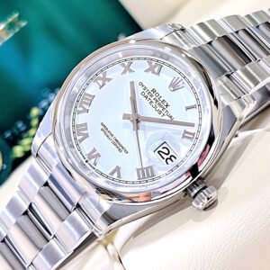 99.99% New! Rolex Datejust 36mm White Roman