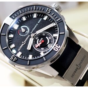 New! Ulysse Nardin Diver Black Rubber 44mm