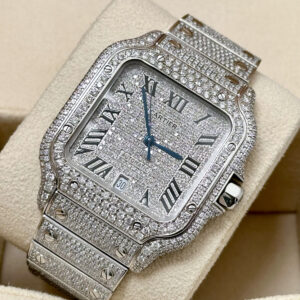 Cartier Santos de Cartier  Full Diamond  Ref.WSSA0018