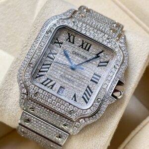 Cartier Santos de Cartier  Full Diamond  Ref.WSSA0018 (After Setting)