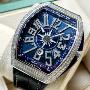 Franck Muller V45 Yachting, Full Diamond (After Setting) Ref.V45 SC DT AC BL