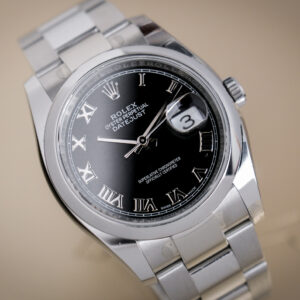 Rolex Datejust 36 Black Roman 116200