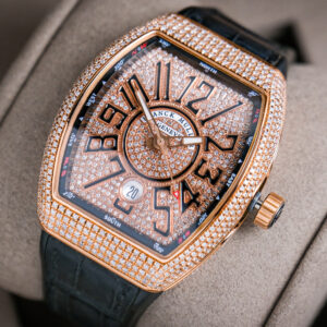 Franck Muller Vanguard V41 18K Rose Gold Diamond