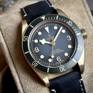 Tudor Black Bay Bronze 43mm Slate-Grey Leather Strap ref.M79250BA-0001