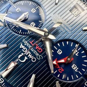 Omega Seamaster Aqua Terra GMT Chronograph Blue Dial  Ref.23110435203001