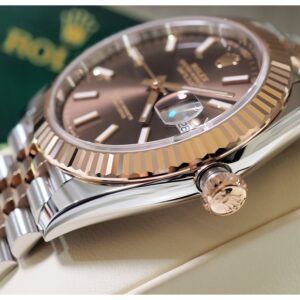 New! Datejust41 2-Tone Rose Choc Fluted Jubilee