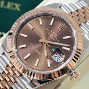 New! Datejust41 2-Tone Rose Choc Fluted Jubilee