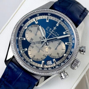 Zenith El Primero Chronomaster 38mm Original Diamonds Blue