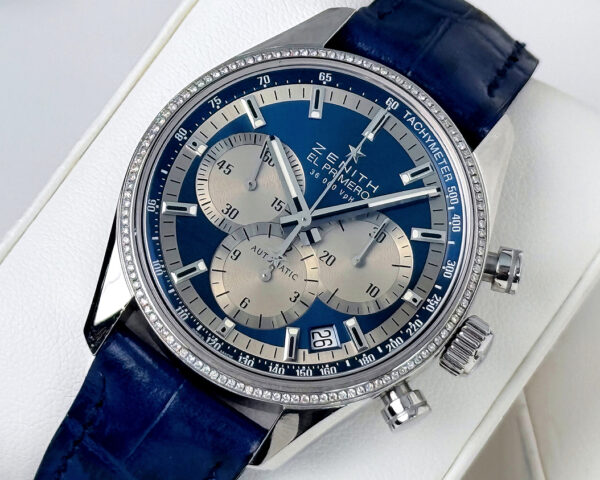 Zenith El Primero Chronomaster 38mm Original Diamonds Blue
