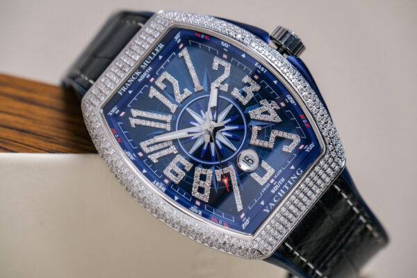 Franck Muller Vanguard V45 Yachting Blue Diamonds