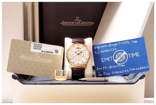 JLC Master Ultra Thin Perpetual Calendar “Pink Gold” 39mm - Image 7