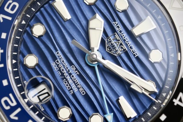 Brand New 100% TAG HEUER AQUARACER PROFESSIONAL 300 GMT&DATE  REF.WBP5114.BA0013 - Image 2