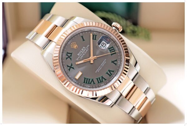 Datejust 41mm 2-Tone Rose Gold Wimbledon - Image 5