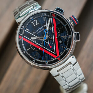 Louis Vuitton Tambour Damier Cobalt Chronograph