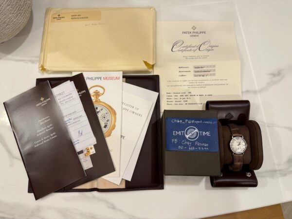 Patek Philippe 4959G-001 Calatrava  White Gold Mother of Pearl Diamond 31mm - Image 13