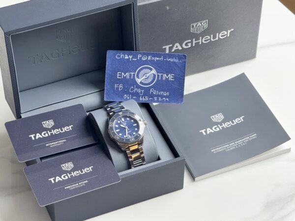 TAG Heuer Aquaracer Professional 300 Date 36mm “Ocean Blue& Diamond” - Image 12