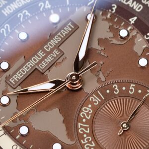 Frederique Constant CLASSIC WORLDTIMER Rose gold & Chocolate Dial