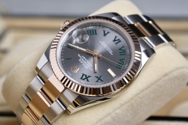 99.9% New! Rolex Datejust 41 “Wimbledon” 2-Tone Rose gold  Ref.126331 - Image 5