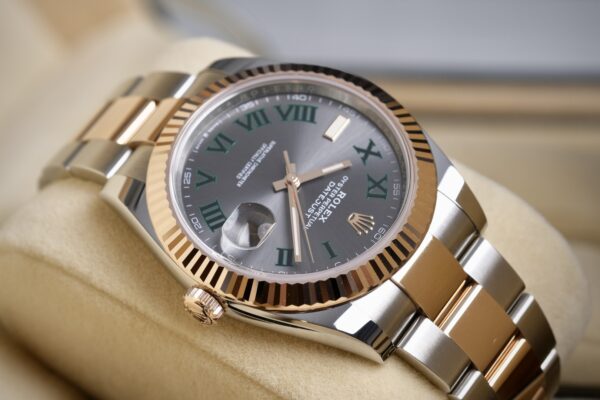 99.9% New! Rolex Datejust 41 “Wimbledon” 2-Tone Rose gold  Ref.126331 - Image 4