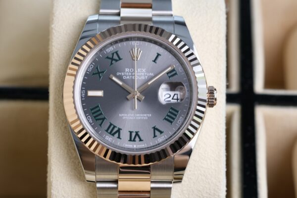 99.9% New! Rolex Datejust 41 “Wimbledon” 2-Tone Rose gold  Ref.126331 - Image 7
