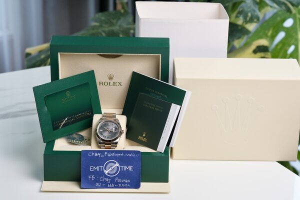 99.9% New! Rolex Datejust 41 “Wimbledon” 2-Tone Rose gold  Ref.126331 - Image 10
