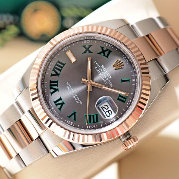Datejust 41mm 2-Tone Rose Gold Wimbledon