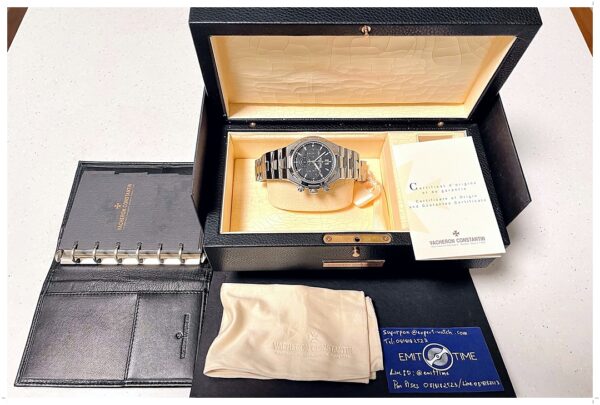 Vacheron Constantin Overseas Chronograph 42mm 49150 (2nd Gen) Black Dial - Image 8