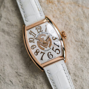 Franck Muller Curvex 18K Rose Gold Logo Diamonds