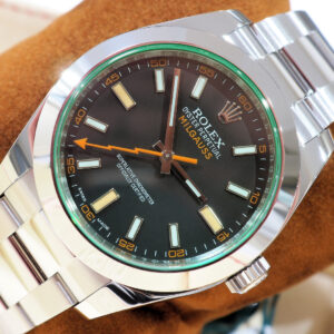 Rolex Milgauss 116400GV 40mm กระจกเขียว พรายฟ้า
