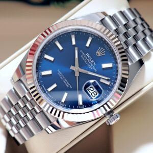 Rolex Datejust 41mm 126334 Blue ขอบหยัก WG Jubilee