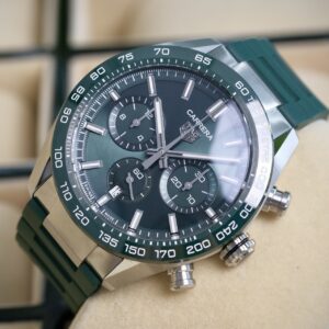 TAG Heuer Carrera Chronograph 44mm Steel & Ceramic Green Dial Ref. CBN2A1N.FT6238