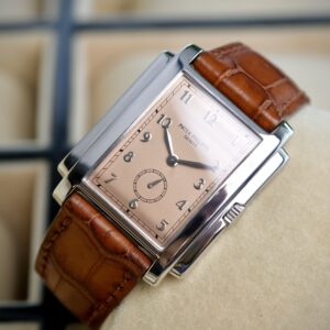 Rare❗️Patek Philippe Gondolo 18K White Gold  Salmon Dial Ref.5024G