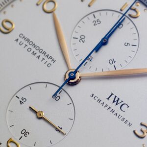 IWC Portugieser Chronograph 18K Rose gold White Dial Ref. IW371402