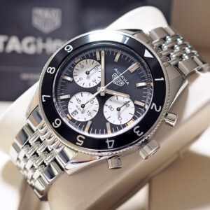 Tag Heuer AUTAVIA Heritage Black Dial สายเหล็ก 42mm Y-2021