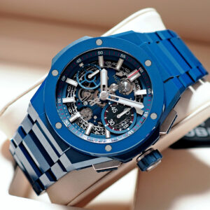 New! Hublot Big Bang Integrated 42mm Blue Ceramic Y-2022