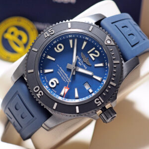 99% New! Breitling Superocean 46mm DLC Blue ใบไทย Y-2019