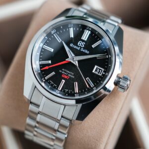 Grand Seiko Black IWATE Hi Beat GMT SBGJ203