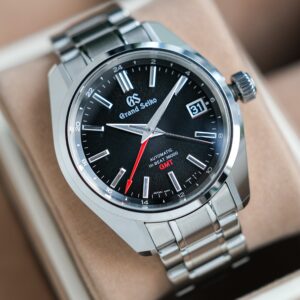 Grand Seiko Black IWATE Hi Beat GMT SBGJ203