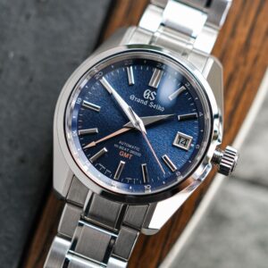 Grand Seiko Blue IWATE Hi Beat GMT SBGJ235G Special Boutique Edition