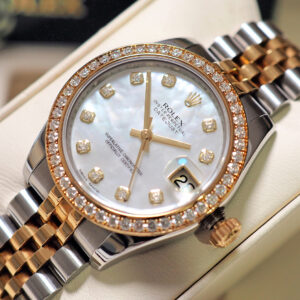 Rolex Datejust 31mm 2-Tone MoP Original Diamond Settings Jubilee Y-2013