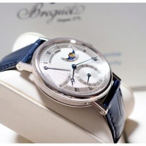 Breguet Classique 7137 Moonphase 39mm White Gold 18k Y-2013 (With Paper/No Box)