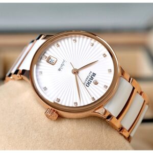 99% New! Rado Centrix Automatic 35mm Ceramic Rose Gold Diamonds Y-2025