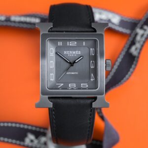 Hermès Heure H Watch Titanium Black (Ref.W054131WW00)