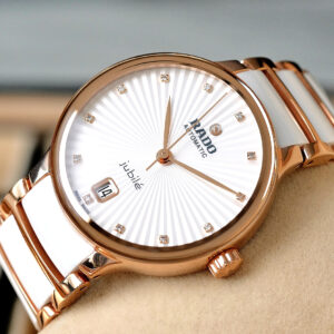 99% New! Rado Centrix Automatic 35mm Ceramic Rose Gold Diamonds Y-2025
