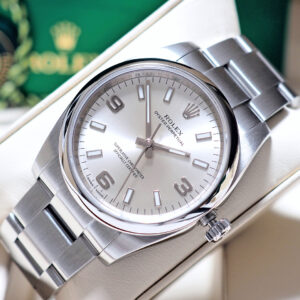 Rolex Oyster Perpetual OP34 Silver 114200 34mm Y-2016