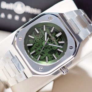 NOS! Bell & Ross BR 05 Skeleton Olive Green 40mm Limited 500 Y-2022