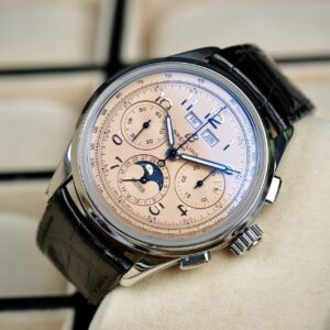 Breitling Premier B25 Datora Complete Calendar&Salmon Dial Ref.AB2510