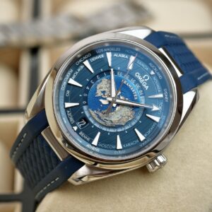 สายแท้2 ชุด OMEGA Seamaster Aqua Terra 150M GMT Worldtimer 43 mm Ref.220.10.43.22.03.001